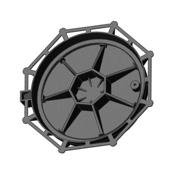 D400 Steel Manhole Cover Round Eight Angle Ductile Iron EN GJS500-7 Building Road 
