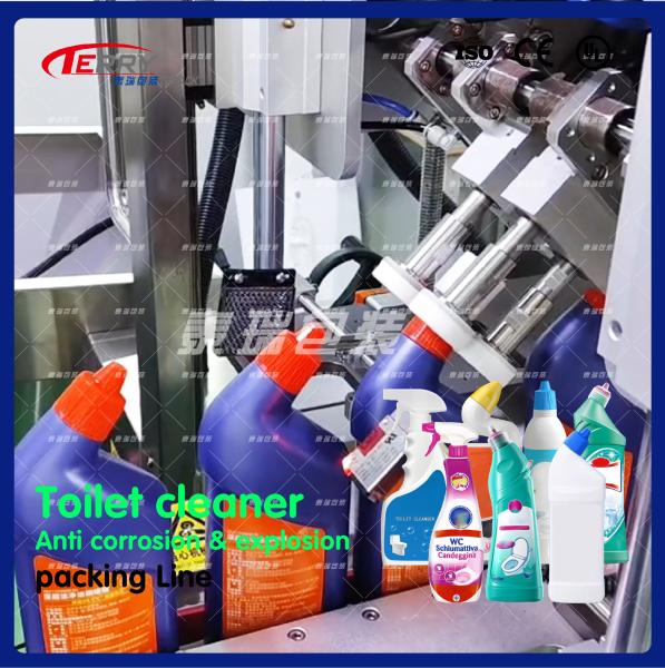 PLC Control Automatic Bottle Filling And Capping Machine 220V/380V 50Hz/60Hz