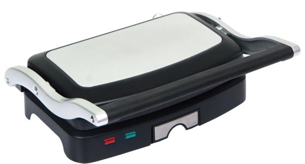 Electric 2 Slice Home Panini Grill , Home Panini Press Open 180 Degree