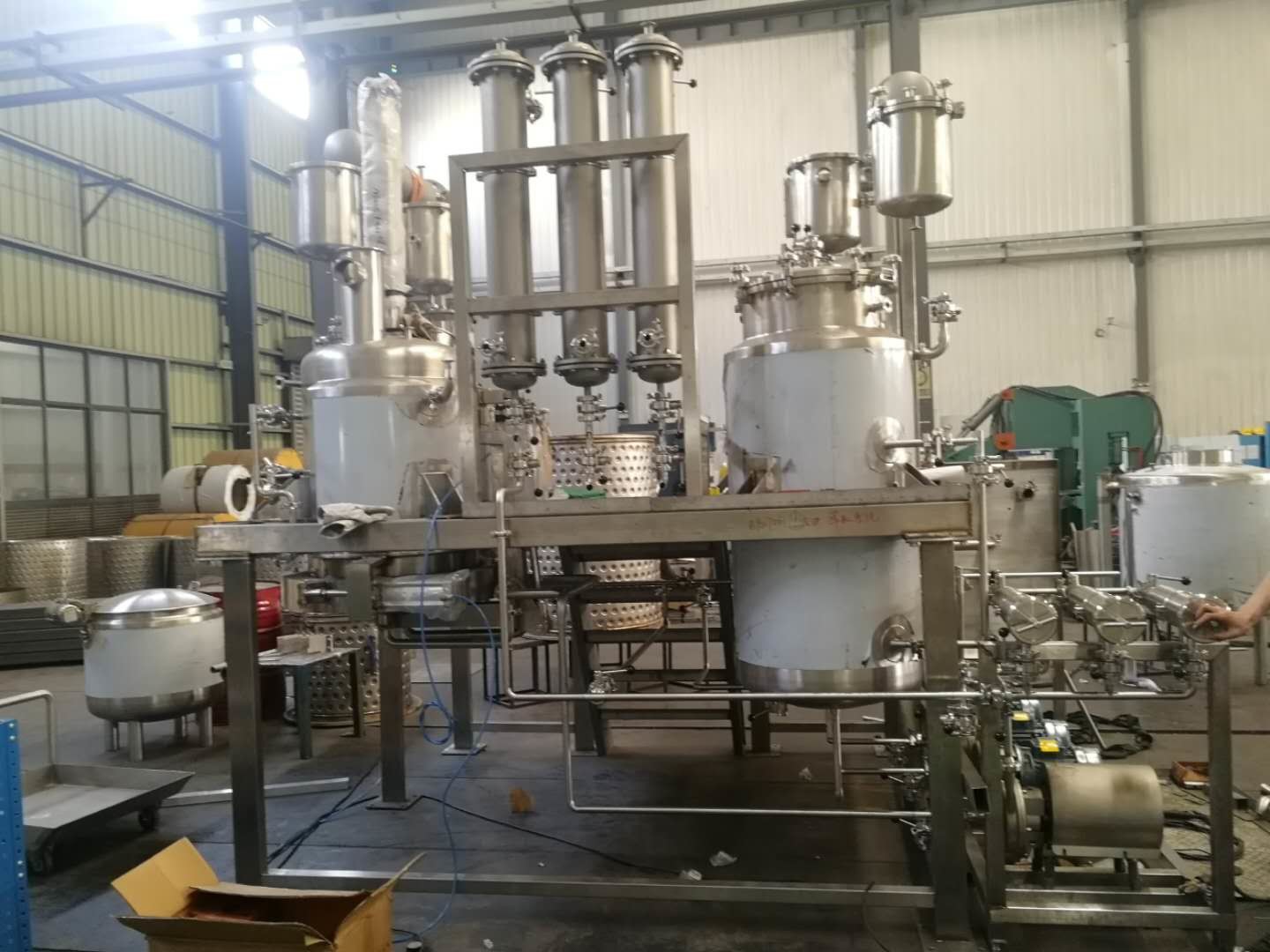 зеркало взрыва экстрактора танка кофе лист чая 500L анти- полируя внутренний слой