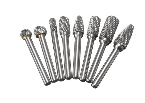 50~81mm Length Solid Tungsten Carbide Rotary Burrs For Metal Parts Deburring