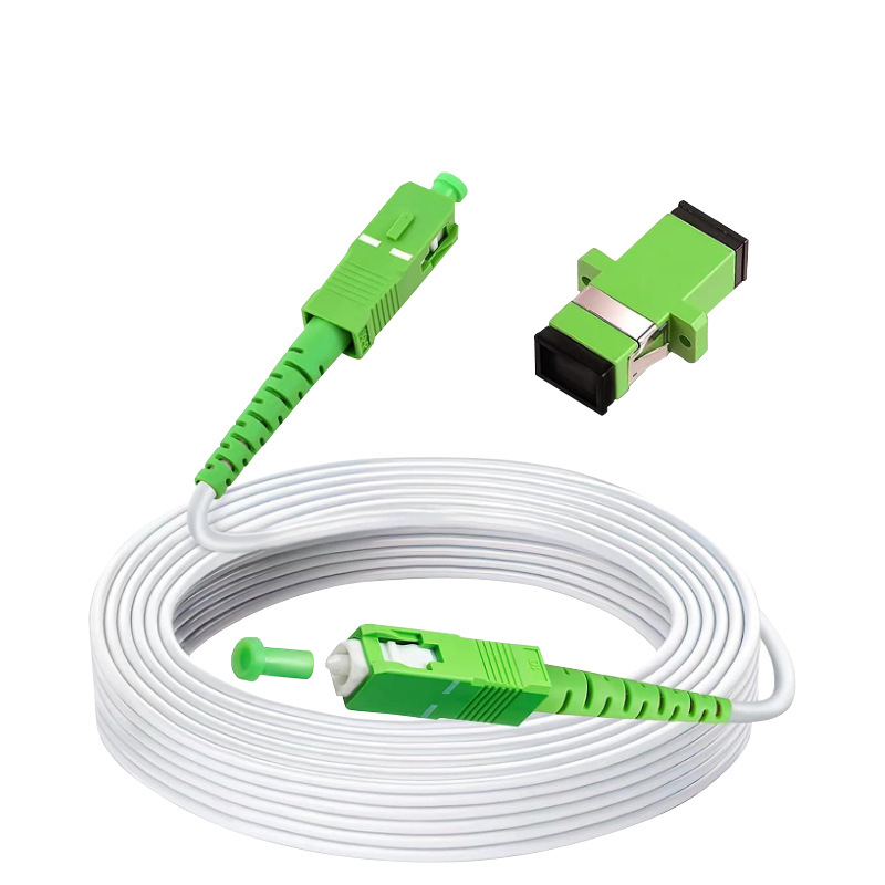 FONGKO 3m SC/APC Fiber Optic Internet Cable Armored Fiber Patch Cable OS2 Single Mode Fiber Optical Patch Cord