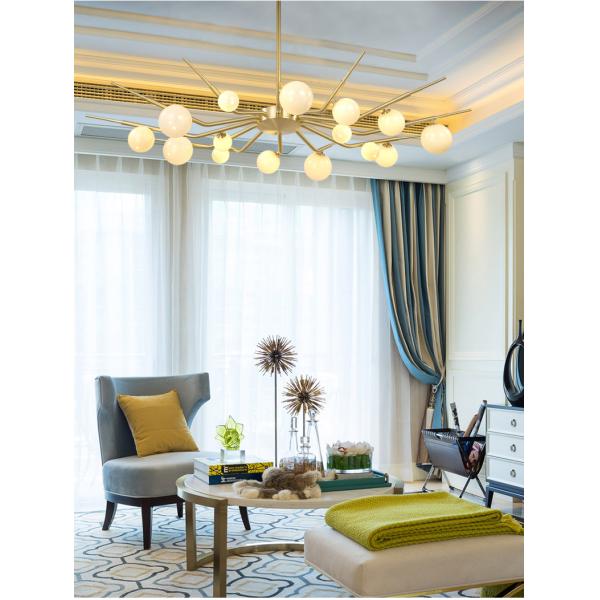 Wholesale Modern Gold Glass Ball Chandelier Pendant Light