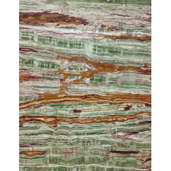 Polished Surface Finishing Pakistan Bamboo Onyx Marble Slabs for Table Modern Design Style