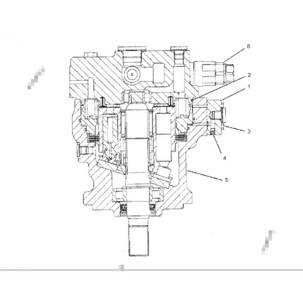 Мотор 1659337 165-9337 215-9977 качания кота 345B E345B гидравлический