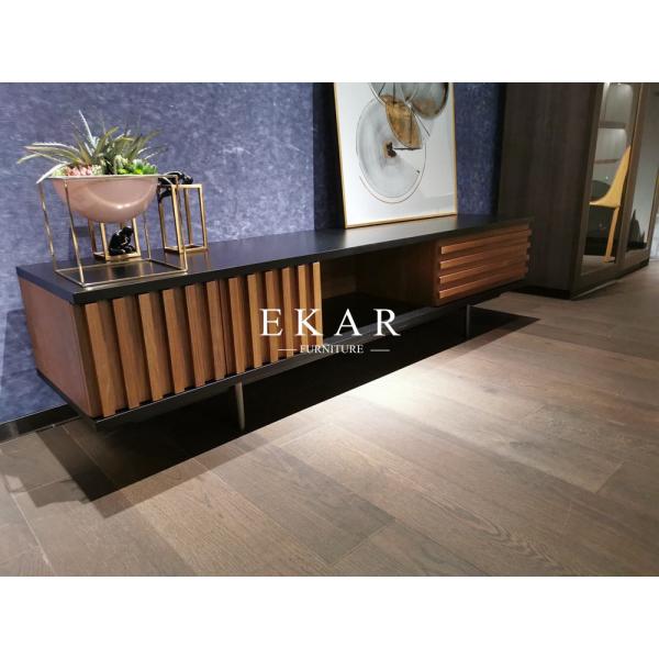 Fashionable Contemporary Modern Design MDF Metal Legs Italian TV Stand
