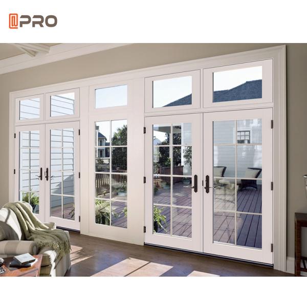 Heat Insulation Aluminium Hinged Doors Outward Casement Double Action Swinging Door