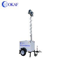 Mât télescopique de remorque mobile de vidéo surveillance avec le générateur 2000W