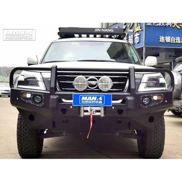 Front Bumper NISSAN Bull Bar For Nissan Patrol Y63 Compatible Winch