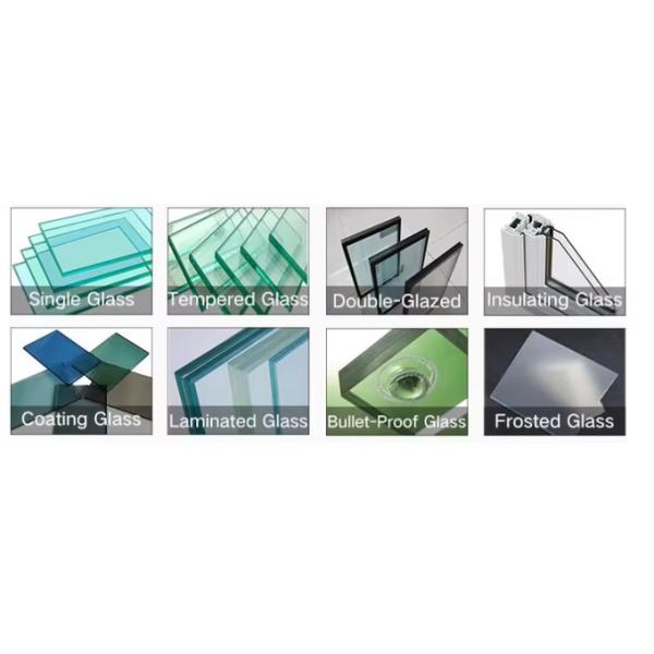 House UPVC PVC Casement Windows Hurricane Impact Tinted Glass Windows