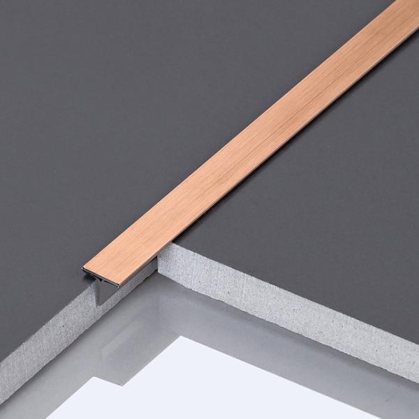 Stainless Steel Mirror T Shaped Metal Trim Modern Customized For Decoration