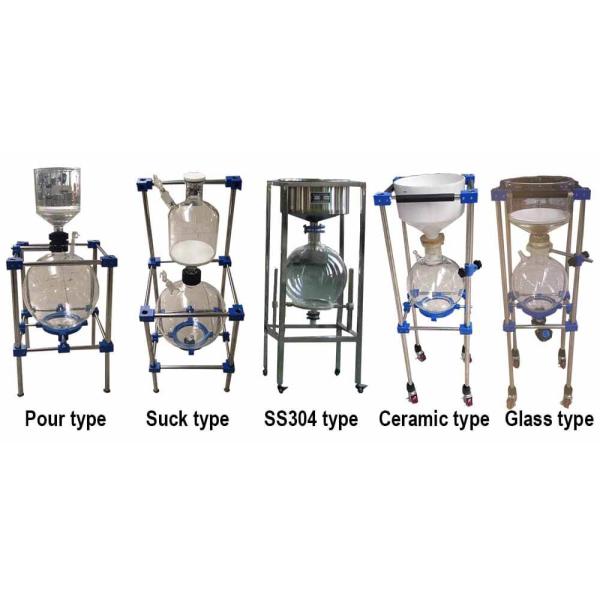 Система вакуумной фильтрации диафрагмы 10L 20L стеклянный жидкостной сепаратор