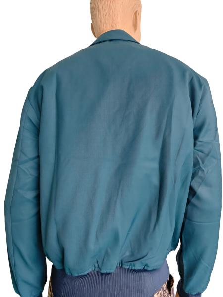 Customizable Fabric Standard Blue Uniform Jacket With 2 Pockets Winter Waterproof Breathable Polyester Military Jacket