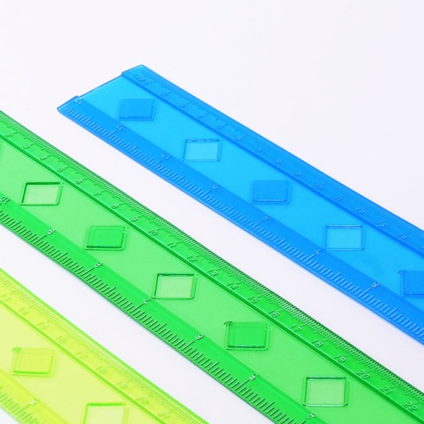 government bid wholesale colorful transparent 30cm flexible ruler stationery