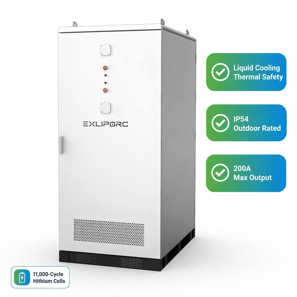 261kWh Capacity Liquid Cooling BESS with Hithium 314Ah Cells for Industrial Energy Storage
