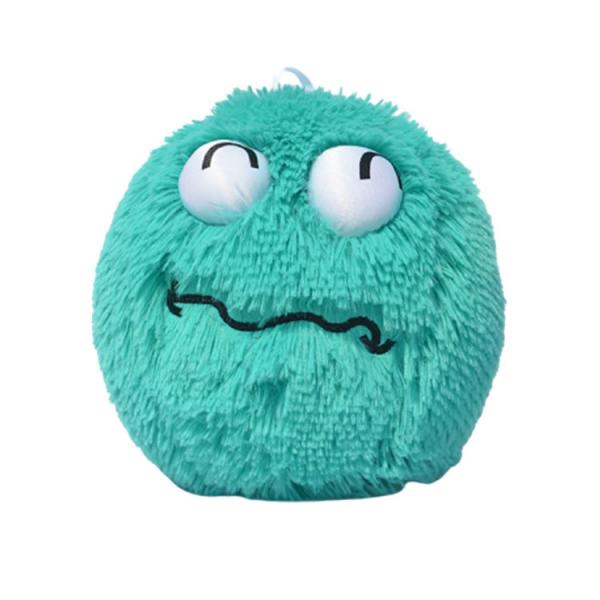 Diameter 9'' Small Kids Plush Toy with Inflatable Fabric Furry Fluffy Balls and Pump