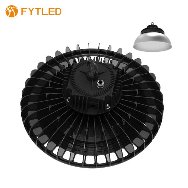 Durable Black 150W UFO LED High Bay Light , Dimmable High Bay LED Lighting