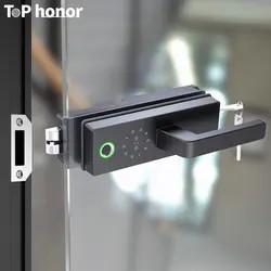 Semi Auto Smart Fingerprint Door Lock Tuya Wireless Unlock Biometric Access Door Lock