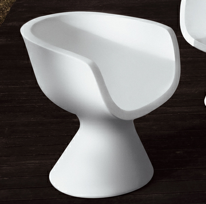 Dora Fiberglass Dining Chair Restaurant Cup Shape 65 * 69 * 80 CM