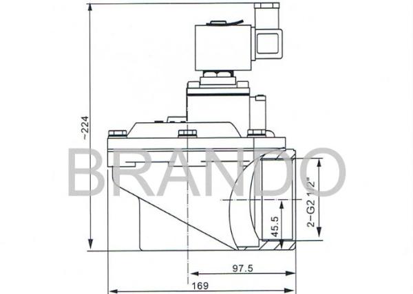 Air Clean System Diaphragm Pulse Valve SCG353A051 2.5 Inch 220v AC