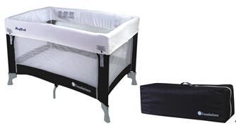 1456037 Foundations Portable Baby Crib, 3/4in Mattress, Regatta Blue