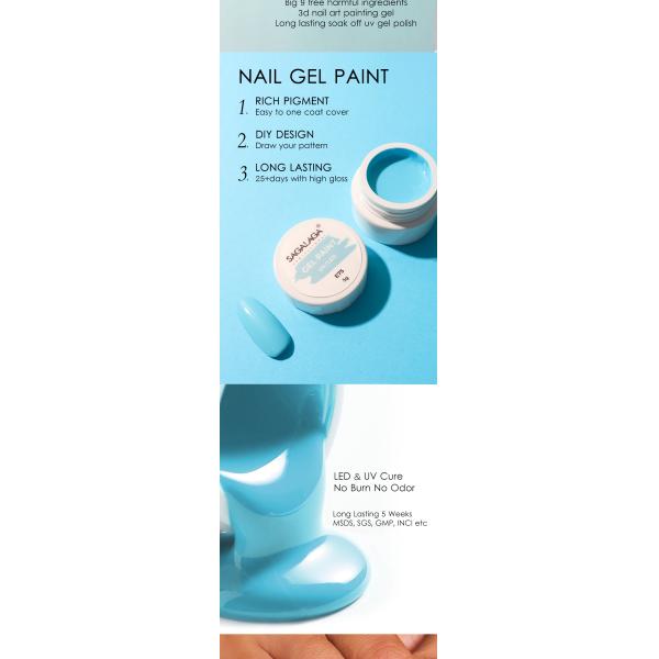 Diseño de arte DIY Pintura en gel UV Juego de 102 piezas con pigmentos ricos 102 colores Esmalte de uñas en gel sólido Certificación MSDS