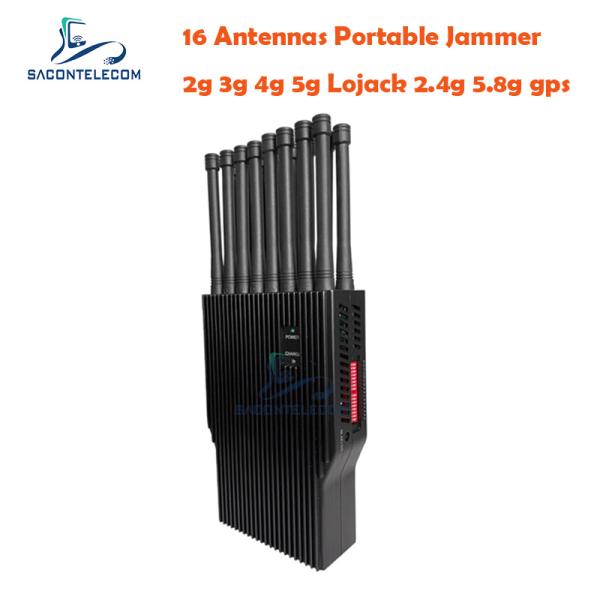 UMTS 16w сотовый телефон GPS джаммер 16 полос 30m Walkie Talkie Car