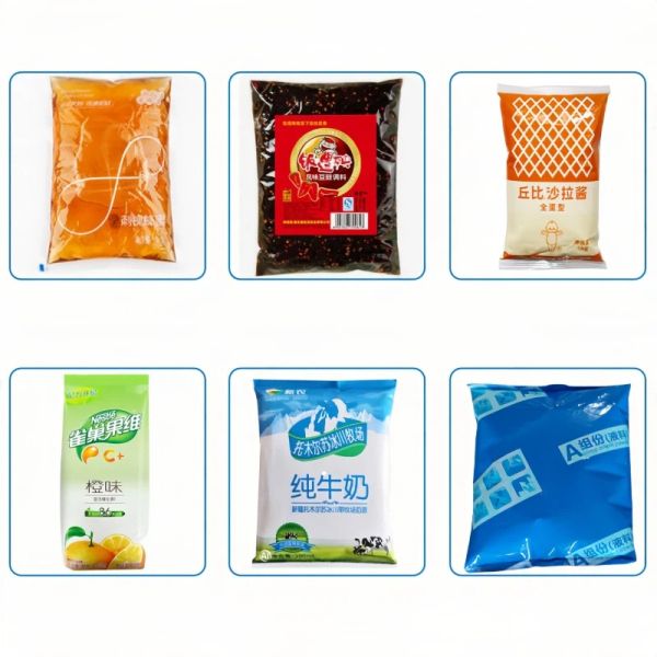 3.5kw Automatic Liquid Packing Machine Heavy Duty Liquid Filling Packing Machine QNLP-BS420