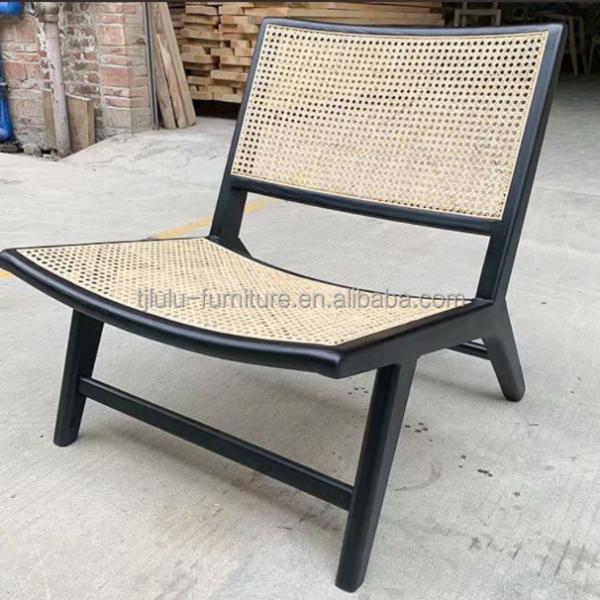 Chaise de salon de loisirs en rotin de couleur brune Meubles de chambre en rotin Salon design moderne pour la détente en plein air