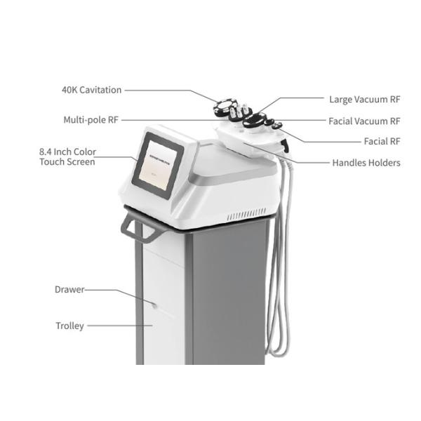 40K Cavitation Weight Loss Machine 40KHz Cavitation RF Vacuum Slimming Machine