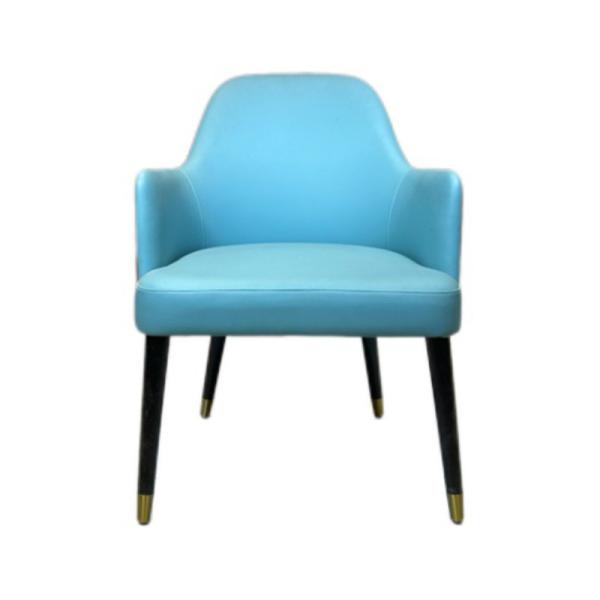 Modern Teal Leather Hotel Dining Chair Furnishings For Banquet Party