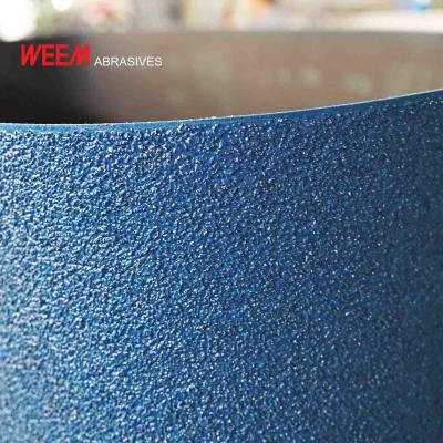 100% Polyester Backing Zirconia Sanding Belts For Wood / Particle Board / MDF