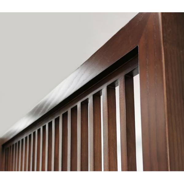 Estilo chino del gabinete de la consola de W1200mm H2400mm Brown oscuro nuevo con la pantalla