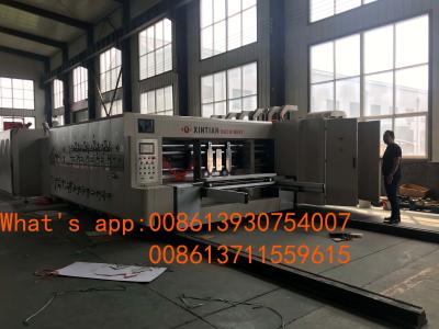 Fully Automatic Carton  Box Making Machine Flexo Printer Slotter Die Cutter  Folder Gluer Bundler