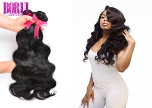 Natural Color Virgin Peruvian Human Hair Remy Hair Extensions Machine Double
