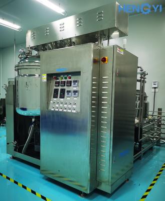 Elevación de la máquina de emulsificación al vacío homogeneizado 300L para cosméticos