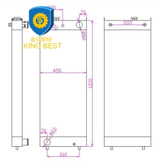 Радиатор 440211-00356А 440211-00427А С180/210В-В/С225НЛК-В запасных частей экскаватора Доосан