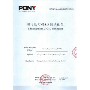 Guangzhou Serui Battery Technology Co,.Ltd Сертификации