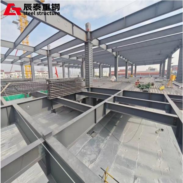 Prefabricated Multi Storey Steel Frame Construction High Strength Lightweight