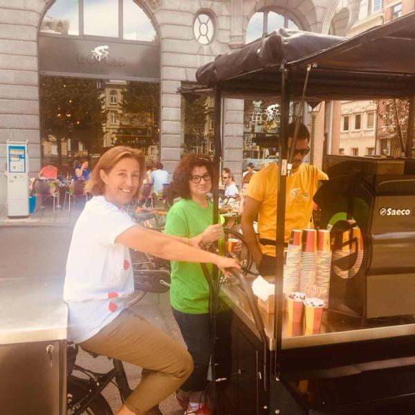 Tricycle Street Vending Disc Brake Coffee Bike Cart