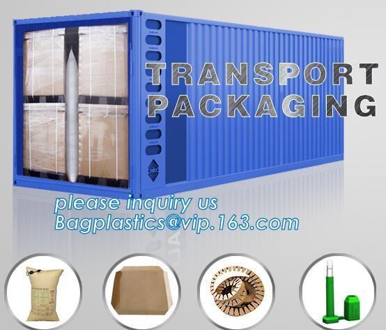 Custom kraft paper bags designer paper container dunnage air bag, pillow packing bag dunnage air bag for container, Kraf