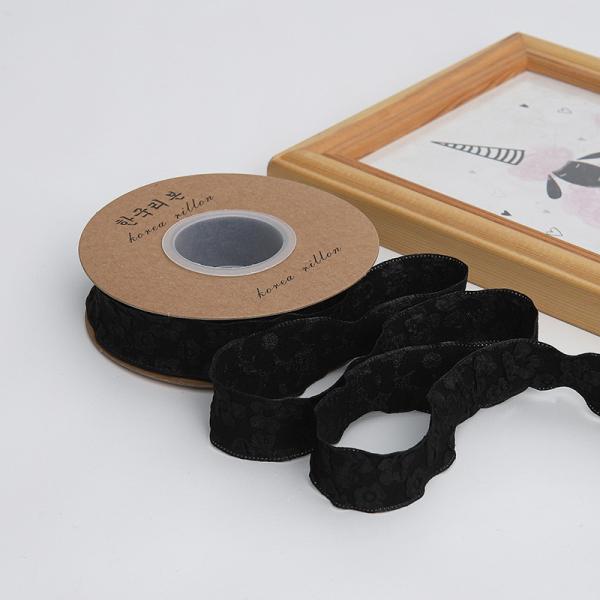 Цветочная кружевная лента из полиэстера 25 мм