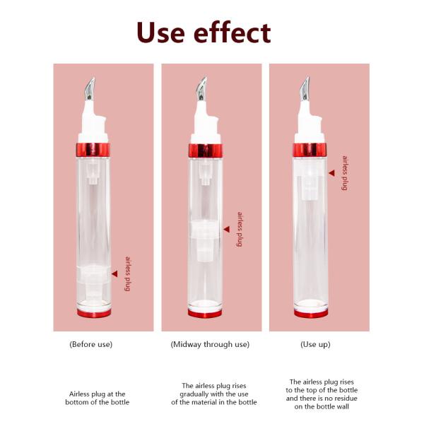 сыворотка косметической бутылки сливк глаза 20ml безвоздушной анти- старея с головой насоса сплава цинка