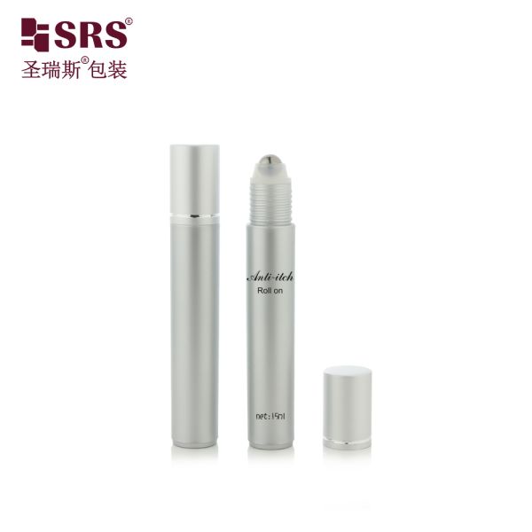 RPA 15ML Injection Custom Color PP Roller Ball Bottle For Eye Serum Gel