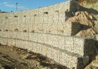 Gaiolas galvanizadas da parede de Gabion do controle da erosão do mergulho quente