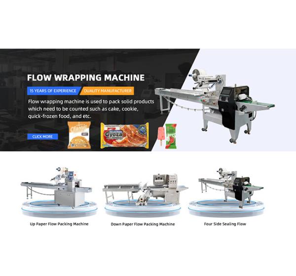 WZ220 Automatic HFFs Horizontal Flow Wrapping Machine Commercial Cookie Packing Machine