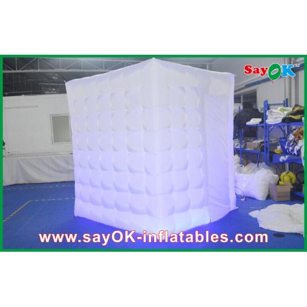 Advertising Booth Displays Durable Inflatable Photo Tent One Side Door For Wedding Ceremony