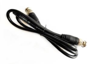 Mâle coaxial de la télévision en circuit fermé RG59 Lan Cable Patch Cords 2 BNC