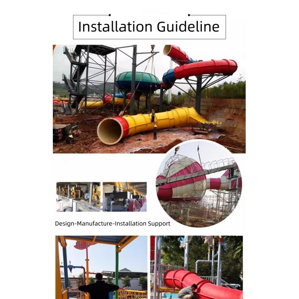 New Commercial Water Parks Slide Parts Design Fiberglass Water Bowl Slide Pieces for Sale