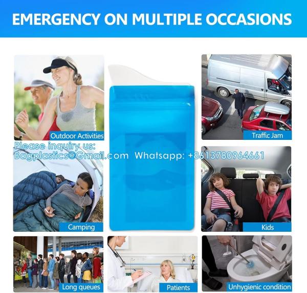 Disposable Urine Bags, Pack Travel Pee Bags, Unisex Urinal Bag Vomit Bags Travel Traffic Jam Emergency Portable